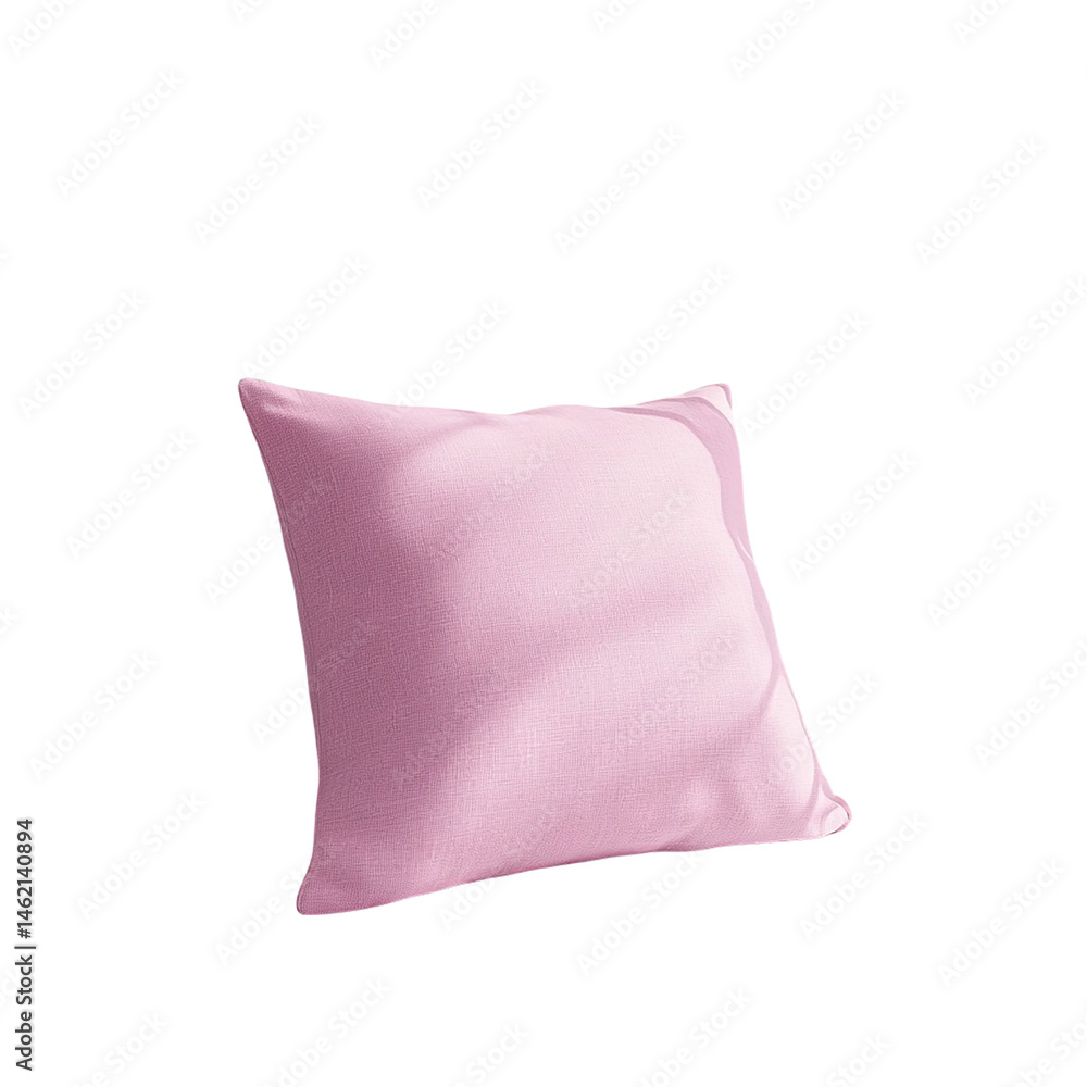 Pink Pillow Soft Cozy and Comfortable isolated on transparent background Pink Pillow Soft Cozy and Comfortable isolated on transparent background