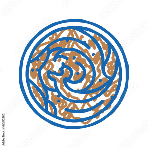crackers raw foodist icon doodle illustration