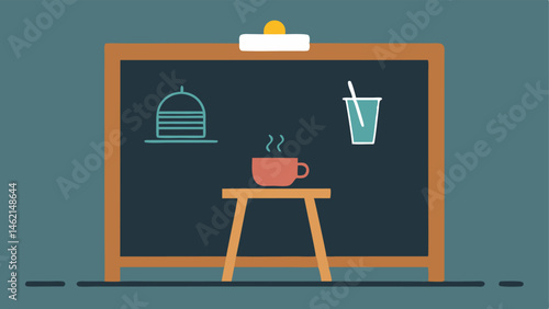 Menu Board A digital or chalkboard menu that has been created in large print with visualsicons to help convey the options available to diners.