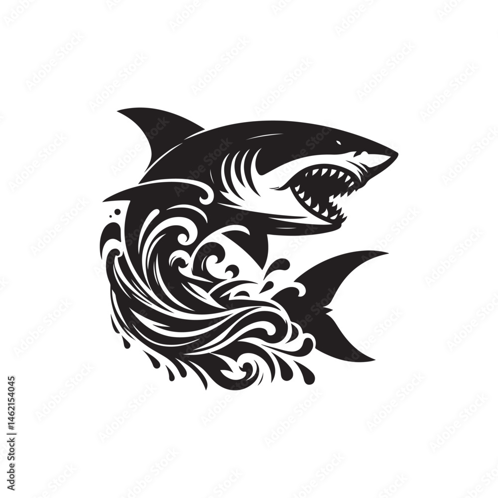 Naklejka premium Shark vector (1).eps