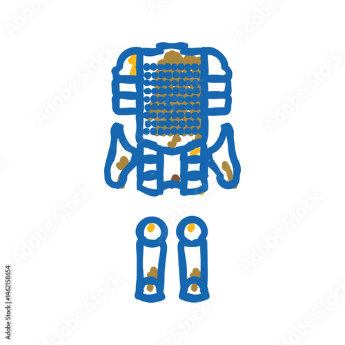 armor byzantine icon doodle illustration