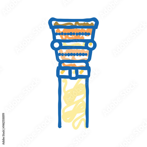 column byzantine icon doodle illustration