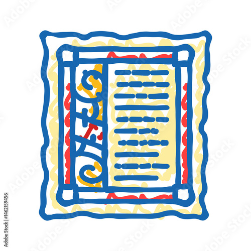 sword byzantine icon doodle illustration