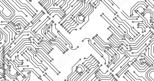 Black circuit board pattern