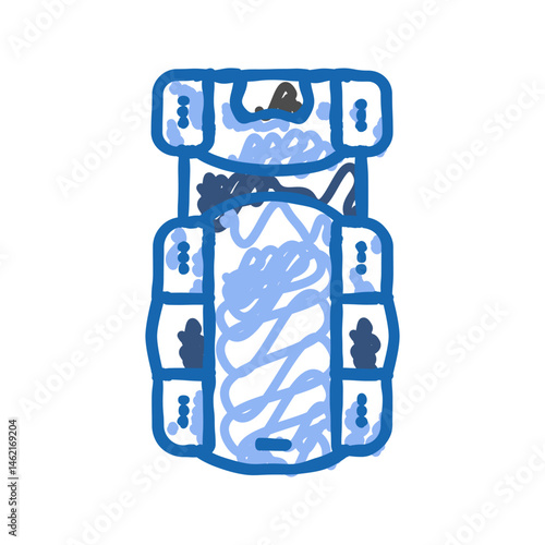 creeper car repair tool icon doodle illustration