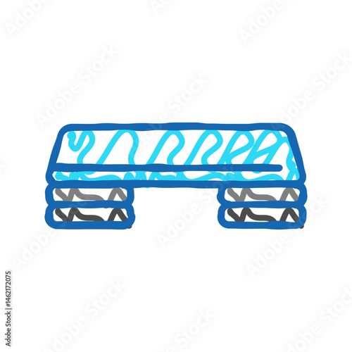 tracker fitness tool icon doodle illustration