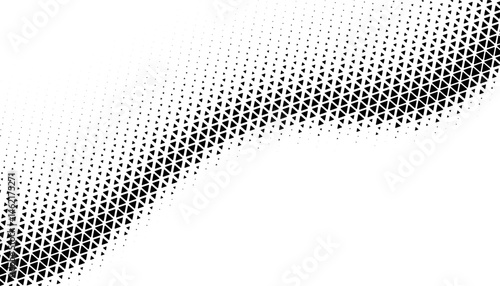Smooth transition of geometric pattern with halftone effect for sporty background and jersey design. Black isolated on white background. Fully editable vector element. Vector Format Illustration.