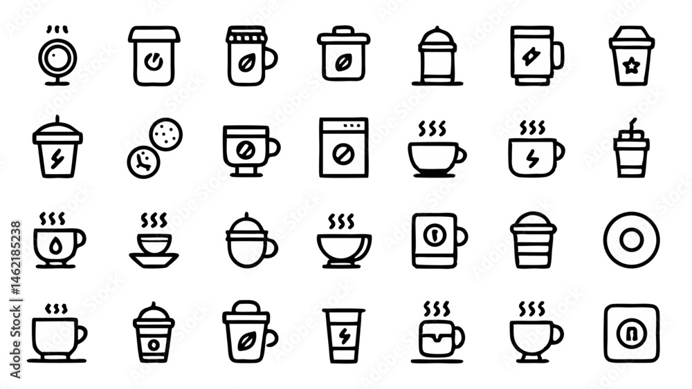 Stylish conceptual icons created in flat line design suitable for presentations web pages mobile interfaces and modern graphic design projects Stylish conceptual icons created in flat line design suitable for presentations web pages mobile interfaces and modern graphic design projects