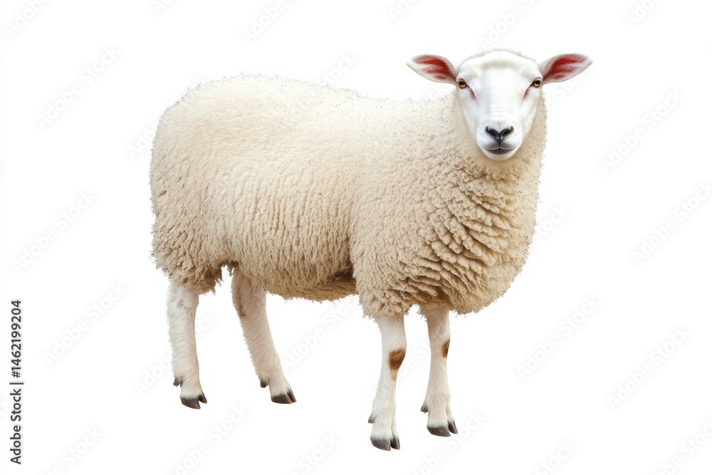 Obraz premium sheep on clean white background