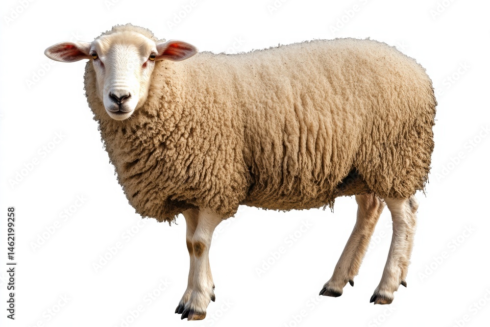 sheep on clean white background sheep on clean white background
