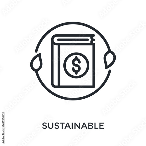 Sustainable Icon Outline Style. Vector Illustration For Graphic Design