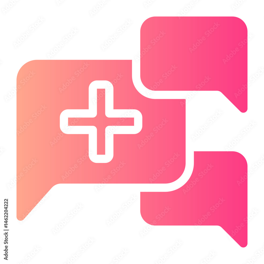 Obraz premium medical assistance gradient icon