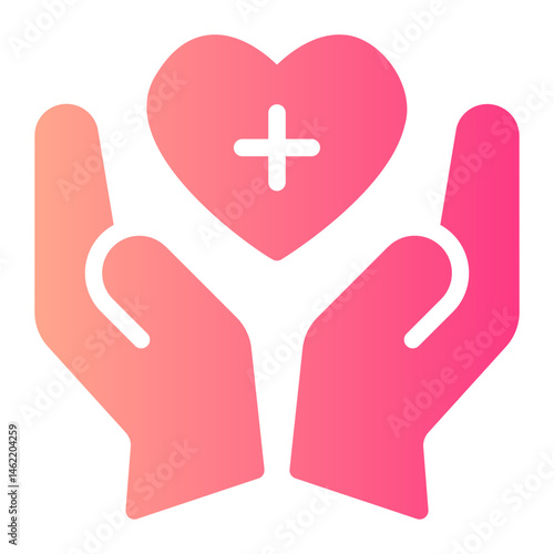 medical care gradient icon