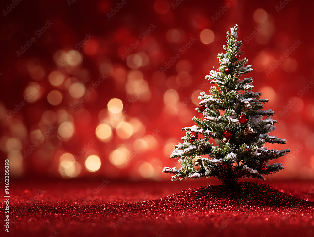 Christmas Tree with Sparkle Light Background Christmas Tree with Sparkle Light Background