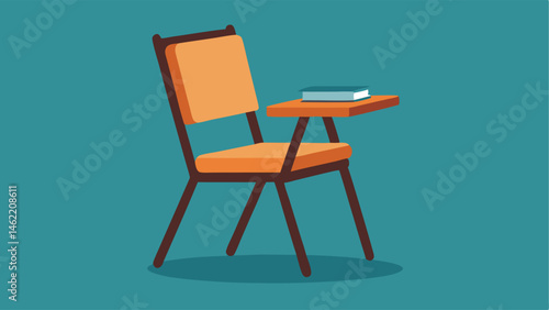 Each seat has a builtin foldable desk for notetaking or laptop use.