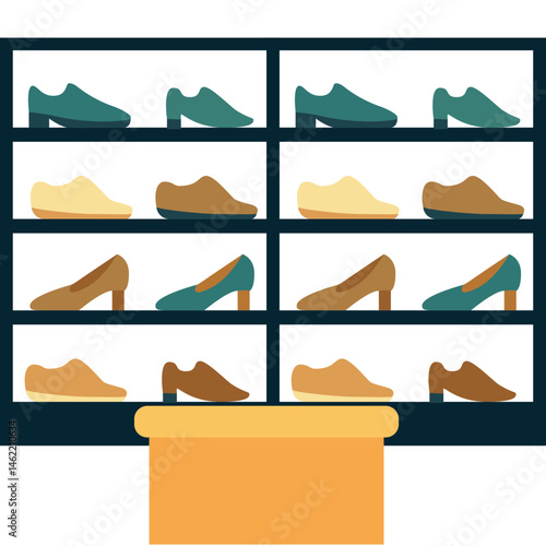 vector illustration of a set of different clothes