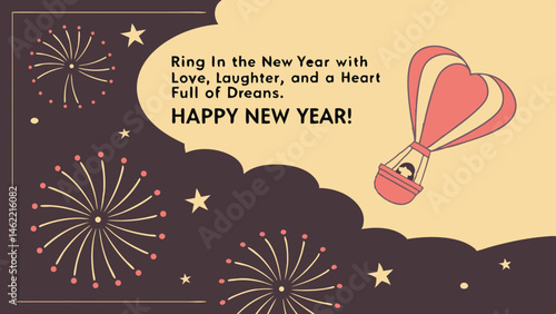 Happy New Year Celebration with Inspiring Words, Embracing Challenges and Welcoming the New Year with Open Arms