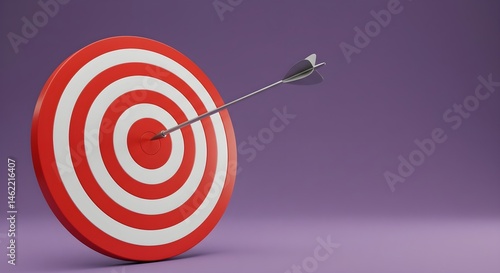 Obraz na płótnie Arrow hitting the bullseye of a target. w salonie