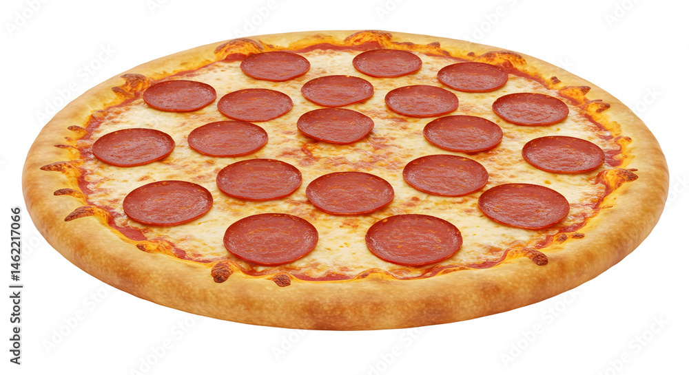 A delicious pepperoni pizza, perfect for sharing!