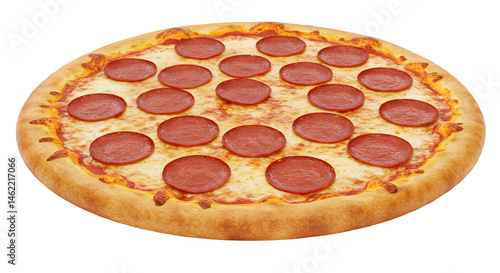 Obraz na płótnie A delicious pepperoni pizza, perfect for sharing! w salonie