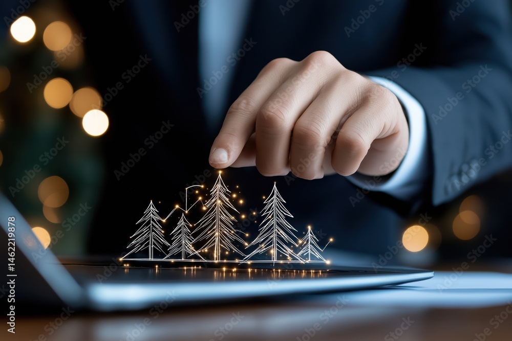 Corporate event planner preparing logistics for an upcoming conference with innovative ideas and detailed organization efforts