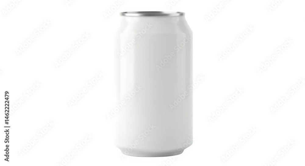 Blank white aluminum can. Perfect for your design!