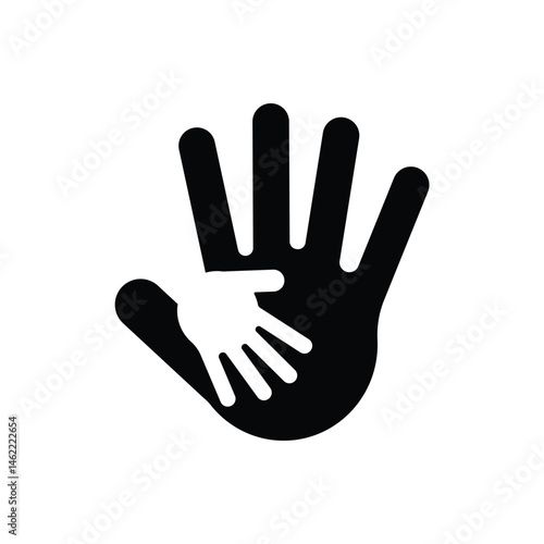 Helping Hand Support Icon Symbol