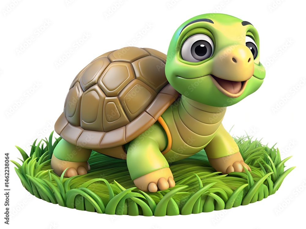 Fototapeta premium tortoise with easter egg