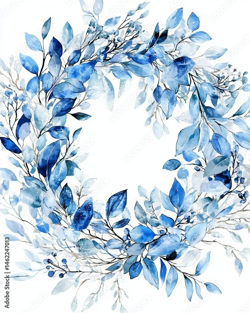 Obraz premium An artistic representation of winter foliage ideal for various invitation types.