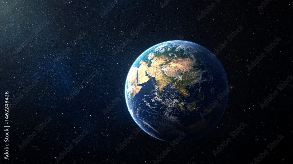 Fototapeta premium A Stunning View of Earth Showcasing the Ozone Layer Against the Backdrop of Space