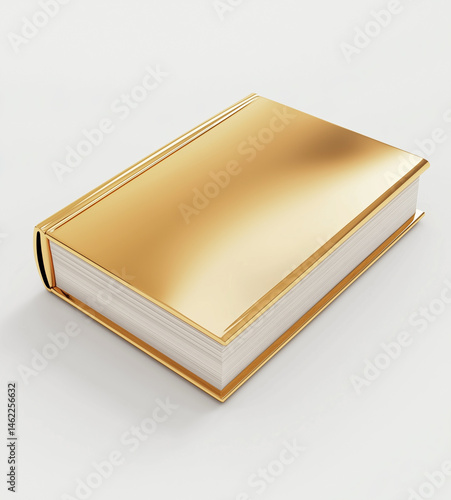 Financial element 3D golden book