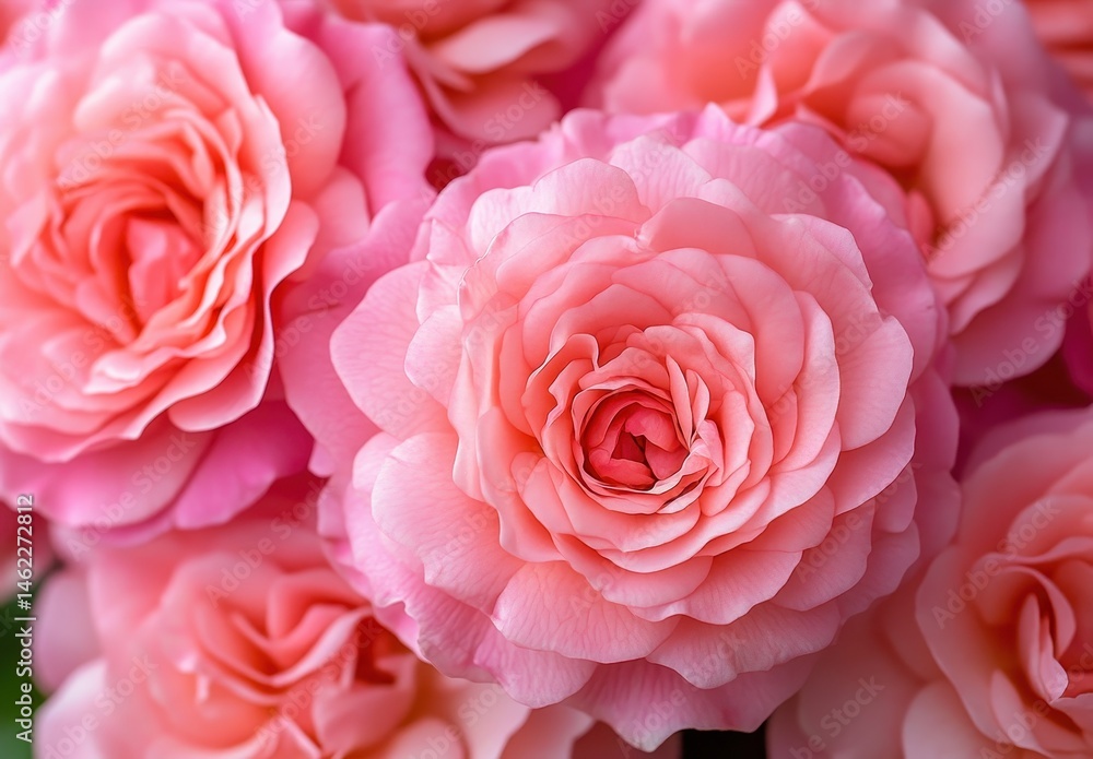 A Beautiful Arrangement of Soft Pink Roses in Bloom Displaying Delicate Petals and Natural Elegance Perfect for Any Floral Themed Design or Decoration A Beautiful Arrangement of Soft Pink Roses in Bloom Displaying Delicate Petals and Natural Elegance Perfect for Any Floral Themed Design or Decoration