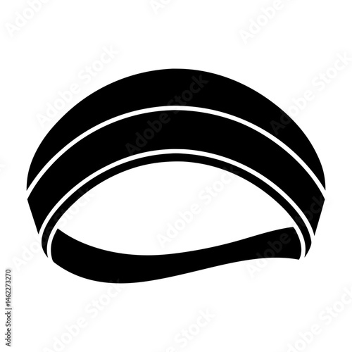 Sports Headband silhouette vector