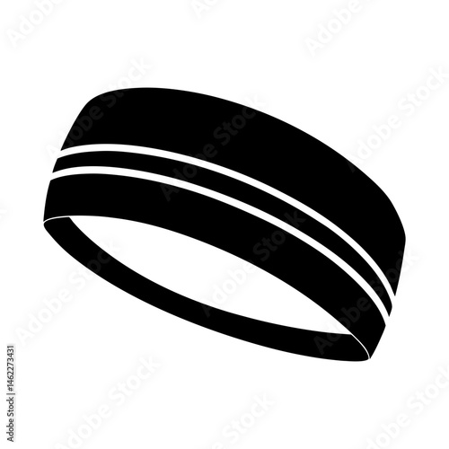 Sports Headband silhouette vector