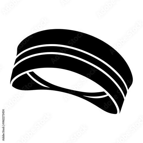 Sports Headband silhouette vector