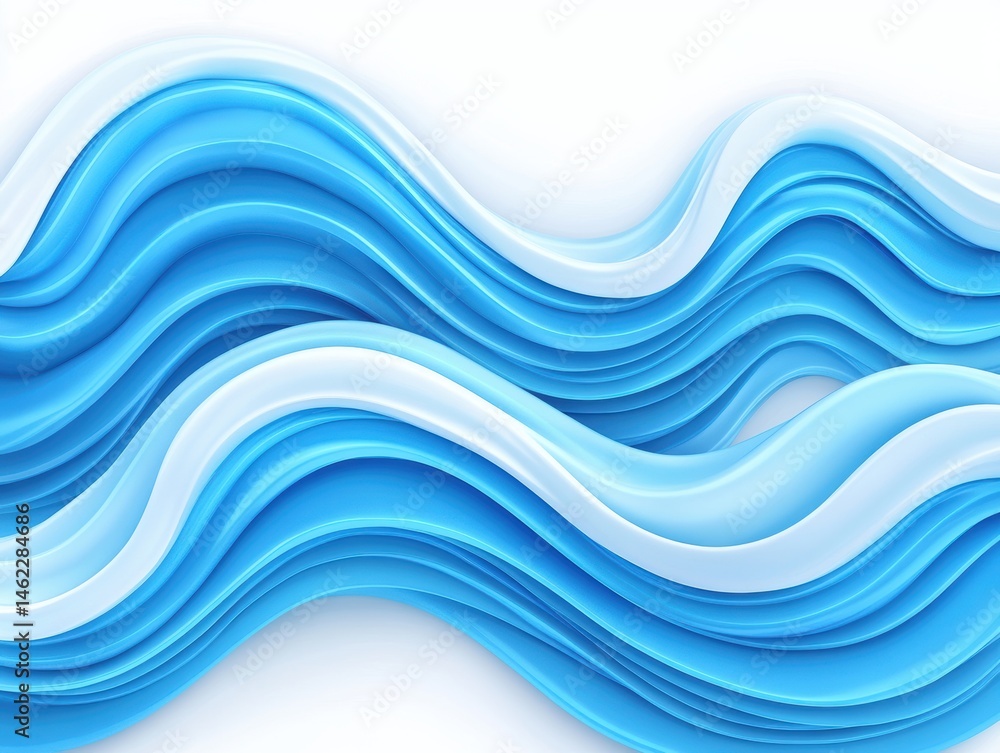 Abstract blue wavy background Abstract blue wavy background