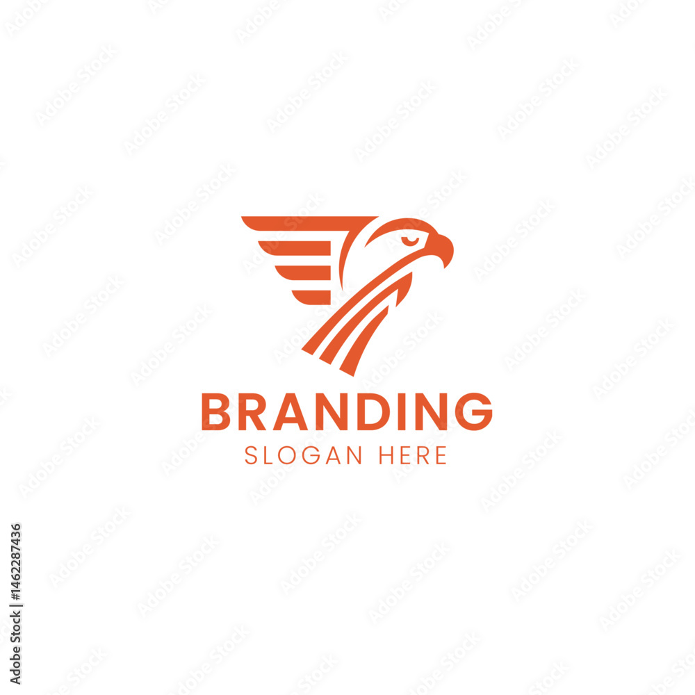 Obraz premium Iconic Eagle and bird company or business logo.