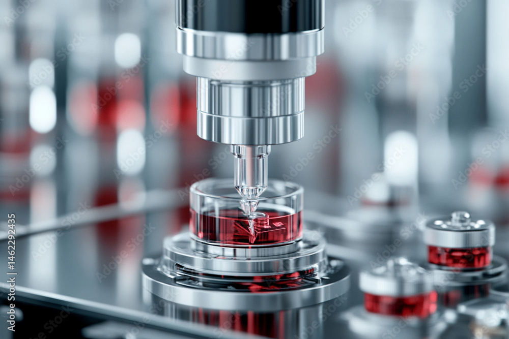 Close-up of a hydrogen fuel cell undergoing testing at a research facility Close-up of a hydrogen fuel cell undergoing testing at a research facility