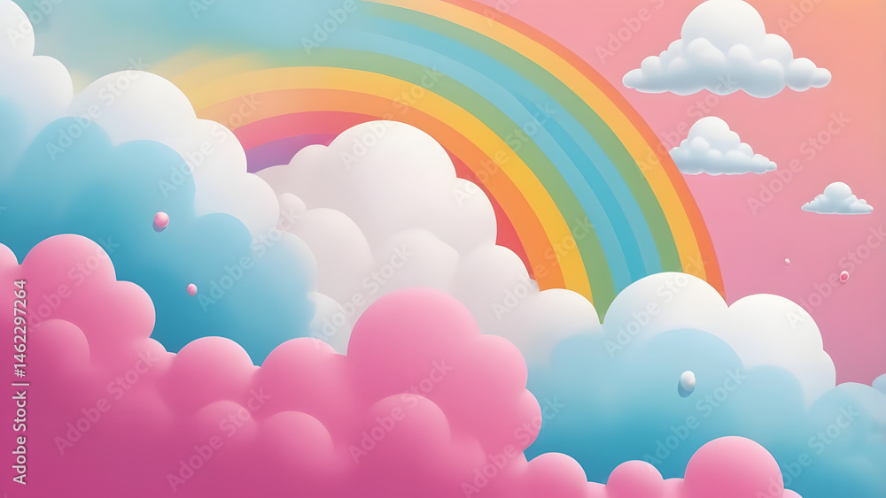 clouds and rainbow clouds and rainbow