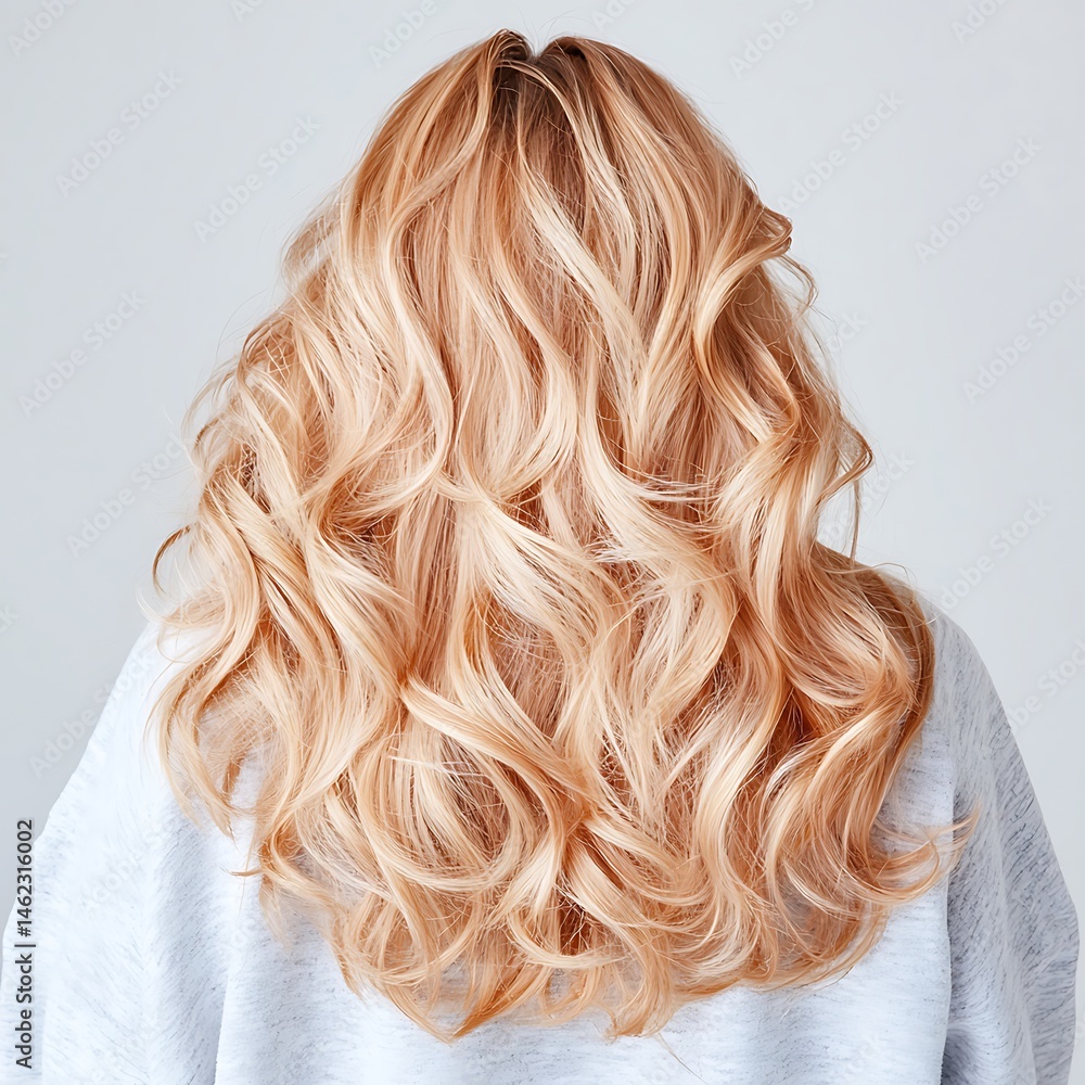 Fototapeta premium Voluminous blonde curls