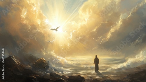 Hope Eternal: Trusting in God's Plan - A steadfast trust in God's divine plan, where believers find hope and comfort in the assurance of a future filled with promise