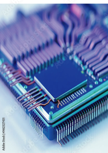 integrated circuit, tech innovation, futuristic tech, CPU, AI processor, 