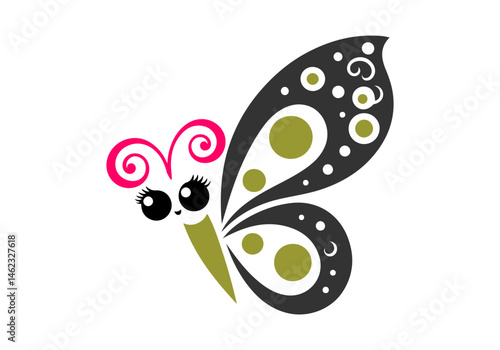 Colorful Butterfly Collection Hand Drawn Illustration Vector Isolated Composed by AZ for Books, Arts, Design and Decoration Graphic Asset