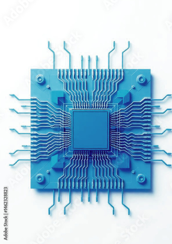 integrated circuit, tech innovation, futuristic tech, CPU, AI processor, 