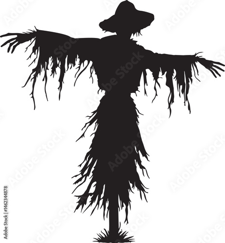 Vector illustration of a girl silhouette with angel wings, a beautiful art design