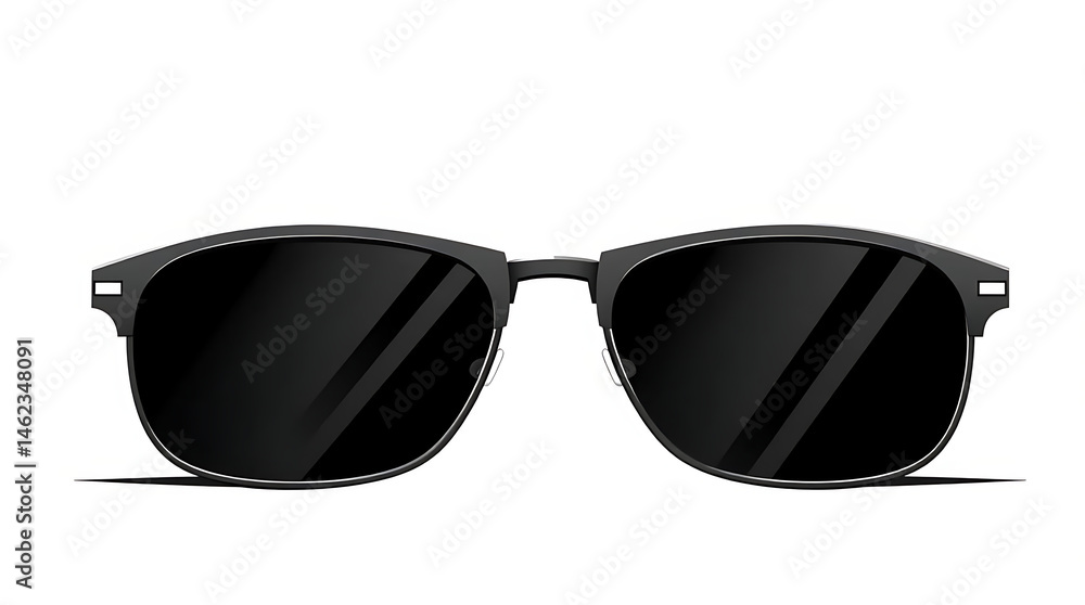 A flat vector sunglasses frame with bold geometric outlines monochrome gradients and minima A flat vector sunglasses frame with bold geometric outlines monochrome gradients and minima