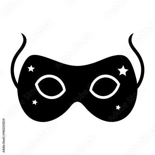 Sleep Mask silhouette vector