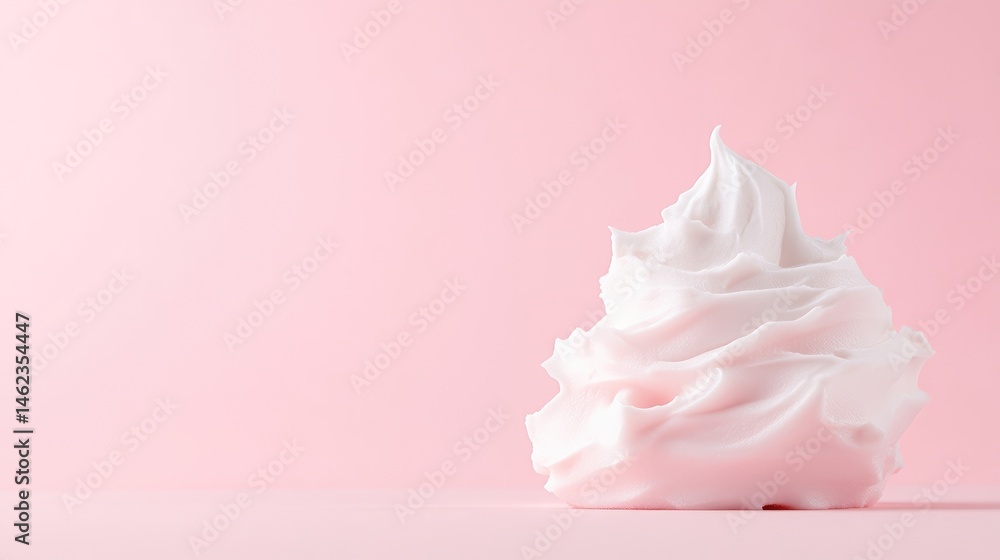 Whipped Cream Pink Background Minimalist Style High-resolution Soft Lighting Side Profile View Smooth Texture Cosmetic Product Pink Pastel Background Ideal for Beauty Ads Whipped Cream Pink Background Minimalist Style High-resolution Soft Lighting Side Profile View Smooth Texture Cosmetic Product Pink Pastel Background Ideal for Beauty Ads