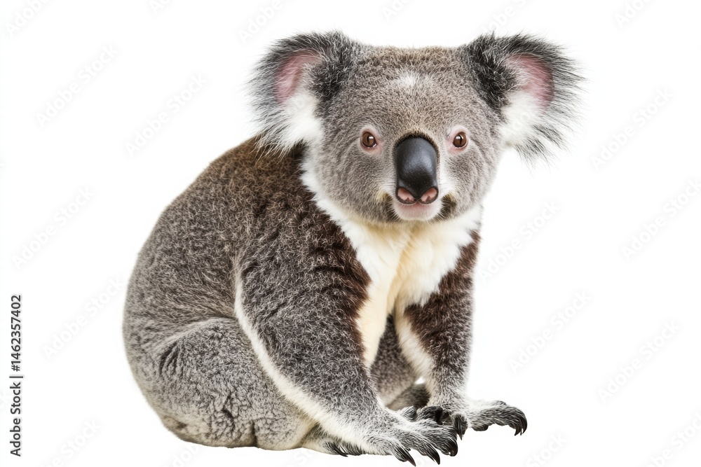 Naklejka premium a koala isolated on a white background, ultra-realistic, real photo
