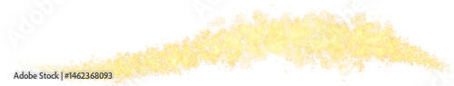 Gold Glitter Wave Golden Swirling Sparkler Trail Isolated Design Element Brush Stroke Abstract Swirl Flourish